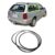 Borracha Vidro Lateral Janela Fixo Parati Bola G2 95/99 Pvc