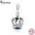 Bamoer Genuine 925 Sterling Silver Princesa Coroa Limpar Cz Encantos Pingente Fit Pulseiras & Colares Cadeia Jóias Finas Scc781
