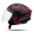 Capacete Aberto Moto New Liberty 3 Flowers Rosa Pro Tork Tam. 56