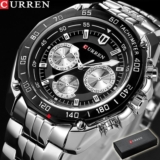 Curren Relógios Homens Top Marca De Luxo Moda Casual Quartz 8077