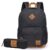 Mochila Estojo Roots Original Preta Hang Loose Casual Escolar