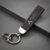 1pcs Chaveiro De Couro Preto Para Carro Logotipo Do De Borracha Fivela De Chave Mitsubishi ASX Lancer Pajero Outlander L200 EVO