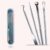 Kit Extrator De Cravo Espinha Profissional Inox Limpeza de Pele Conjunto de 4 ou 8 Pecas