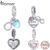 Bamoer 925 Silver Bead Eterno Sisterhood Pingente Acessórios Para Pulseira E Colar Joalheria