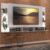 Painel TV 65″ com 4 Leds e Prateleiras de Vidro Vegas Premium Multimóveis Branco