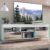 Rack TV 65″ Suspenso com Espelho e 2 Portas Paris Multimóveis Branco