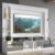 Rack c/ Painel TV 65″ Portas c/ Espelho Oslo Multimóveis Branco