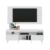 Rack Retrô com Painel para TV até 65″ Multimóveis Flórida FG3133 Branco