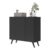 Gabinete Banheiro 3 Portas Retrô 90cm Multimóveis MP5030 Preto