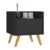 Gabinete Armário Banheiro 40 cm com Pés Retrô Multimóveis MP5037 Preto/Natural
