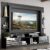 Rack c/ Painel e Suporte TV 65″ Portas c/ Espelho Oslo Multimóveis Preto/Branco