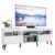 Rack Retrô para TV até 65″ Multimóveis Paris FG3327 com 2 Portas Branco/Preto