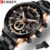 CURREN Curren 8355M Homens Relógio De Quartzo Banda De Aço Inoxidável Moda Multifunções 3ATM Display Luminoso 8355S