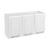 Armário de Cozinha de Aço Aéreo Triplo 105cm Rose Multimóveis CR6087 Branco