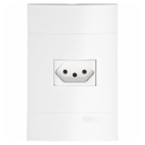 Conjunto Tomada 10A 2P+T 250V 4×2 Branco Lunare P/ Instalações Residenciais Schneider Sala/Quarto