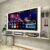 Painel TV 65″ c/ Espelho e Prateleiras de Vidro Nairóbi Plus Multimóveis Branco
