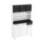 Armário de Cozinha de Aço Kit Triplo 105cm Rose Multimóveis Smart CR6096 Branco/Preto