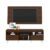 Rack Retrô com Painel para TV até 65″ Multimóveis Flórida FG3133 Madeirado/Branco
