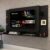 Painel p/ TV 60″ com prateleiras de vidro Braga Multimóveis
