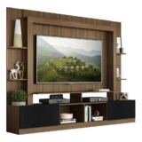 Estante para TV até 65″ Multimóveis Oslo FG3395 Madeirada/Preta