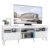 Rack Retrô para TV até 65″ Multimóveis Paris FG3327 com 2 Portas Branco