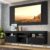 Rack c/ Painel e Suporte TV 65″ e Pés Retrô Flórida Multimóveis Preto/Natural