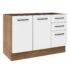 Cozinha Compacta Essenza para Pia 5 Portas 3 Gavetas 100% Mdf Branco Fosco – Panorama Móveis