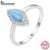 Bamoer 925 Silver Devil Jóias De Anel Sintético Opala Para Meninas