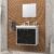 Gabinete Banheiro Armario Cuba Pia 100% Mdf  – Bergamo 50 cm