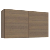 Armário Aéreo Madesa Stella 120 cm 2 Portas – Rustic