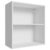 Armário Aéreo 60 cm com 2 Nichos Abertos para Cozinha Madesa Lux, Glamy, Agata, Stella – Branco