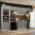 Cozinha Completa Madesa Agata 350001 com Armário e Balcão (Sem Tampo e Pia) – Branco/Cinza