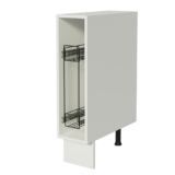 Balcão Porta-Temperos Madesa para Cozinha Lux, Glamy e Stella 20 x 60 cm (Sem Tampo) – Branco