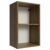 Armário Aéreo 40 cm com 2 Nichos Abertos para Cozinha Madesa Lux, Glamy, Agata, Stella – Rustic