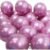 25~125 Unid – Balão Bexiga Pink  5 Pol Cromado Metalizado Aluminio OFF//