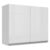 Armário De Cozinha Aéreo 100% MDF 80 cm 2 Portas Branco Brilho Acordes Madesa
