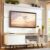 Rack Madesa Dubai e Painel para TV até 65 Polegadas com Pés – Branco/Rustic