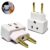 Adaptador Tomada Bob Esponja Multiuso Plug Elétrico 10a / 20a Prático Auxiliar Tomadas E Extensão