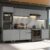 Armário de Cozinha Completa 320cm Cinza Nice Madesa 01
