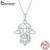 Bamoer 925 Sterling Silve Special Fatima Colar De Moda Para Mulheres Presentes SCN490