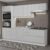 Cozinha Completa 100% MDF Madesa Acordes 270006 com Armário e Balcão – Frentes Branco Brilho