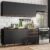 Cozinha Completa Madesa Reims 250002 com Armário e Balcão – Preto