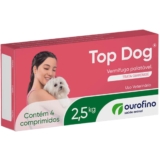 Vermífugo Top Dog Cães Até 2,5 Kg – 4 Comprimidos – Ourofino