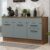 Balcão Gabinete de Pia Cozinha 150 cm 2 Gavetas 2 Portas (Com Tampo) Rustic/Cinza Agata Madesa