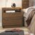 Mesa de Cabeceira Madesa 3227 com 2 Gavetas – Rustic