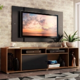 Rack Madesa Cancun e Painel para TV até 58 Polegadas – Rustic/Preto 7K8N