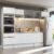 Cozinha Completa Madesa Topazio 300001 com Armário, Balcão e Tampo – Branco