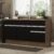 Balcão Gabinete de Pia Cozinha 150 cm 2 Gavetas 2 Portas (Sem Tampo e Pia) Rustic/Preto Glamy Madesa