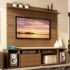 Rack Suspenso Para Painel ou TV até 55 Polegadas 2 Gavetas 1,35m Aspen Off White EDN