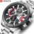 CURREN Novo Moda Relógios Para Homens Casual Luminoso Black Siver Face Com Banda De Aço Inoxidável À Prova D’água 8401 XQ No Box